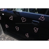 Rosa Herzen für Auto