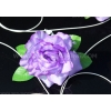 Autoschmuck Herzen und Rosen Licht lila für die Hochzeit
