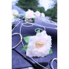 Autoschmuck für Hochzeit Lemon Rosen und Herzen