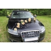 Autoschmuck für Hochzeit SALMON Rosen