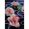 Autoschmuck für Hochzeit SALMON Rosen