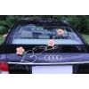Autoschmuck für Hochzeit SALMON Rosen