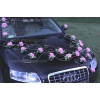 Autoschmuck für das Hochzeitsauto Mauve Rosen