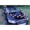 Autoschmuck für das Hochzeitsauto Mauve Rosen