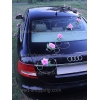 Autoschmuck für das Hochzeitsauto Mauve Rosen