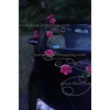 Autoschmuck Hochzeit Burgund Rosen