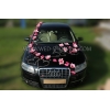 Autoschmuck Hochzeit Rosa Magnolias und Orchideen