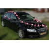 Autoschmuck Hochzeit Rosa Magnolias und Orchideen