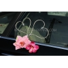 Autoschmuck Hochzeit Rosa Magnolias und Orchideen