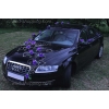 Autoschmuck für Hochzeit  Rosen Lila Violett
