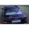 Autoschmuck für Hochzeit  Rosen Lila Violett