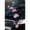Autoschmuck Rosa Rosen und Herzen