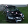Autoschmuck Rosa Rosen und Herzen