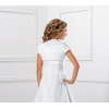 Bolero aus Satin mit Kurzarm für Kommunion