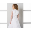 Bolero aus Satin und Ärmeln aus Spitze