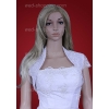 Satin und Spitze Bolero Jacke