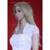 Satin und Spitze Bolero Jacke