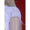 Satin und Spitze Bolero Jacke