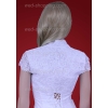 Satin und Spitze Bolero Jacke