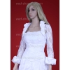 Braut Bolero Spitze Taft Krage