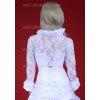 Braut Bolero Spitze Taft Krage