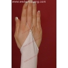Lange Satinhandschuhe ohne Finger