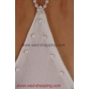 Brauthandschuhe  glatt mit Swarovski-Perlen