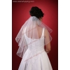 Brautschleier - 70cm Jabot