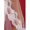 Brautschleier mit Spitze - 80 cm