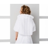 Cape mit Ärmeln und Kragen für Kommunion - Fellimitat