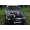 Autodekoration Hochzeit Mauve Roses Rattanherz