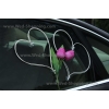 Lila Tulpen Autoschmuck Hochzeitsauto
