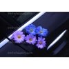 Hochzeitsschmuck für Auto violet-blau Gänseblümchen