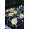 Autoschmuck für das Hochzeitsauto goldgelb Rosen