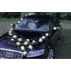 Autoschmuck für das Hochzeitsauto goldgelb Rosen