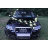 Autoschmuck für das Hochzeitsauto goldgelb Rosen