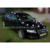 Autoschmuck Hochzeit Blumenschmuck Lila Rosen