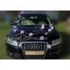 Autoschmuck Hochzeit Blumenschmuck Lila Rosen