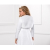 Mädchen Bolero Jäckchen aus Kunstfell und Satin