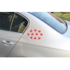 Magnet Herzen für Hochzeit Auto rot