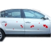 Magnetherzen Dekoration für das Brautauto