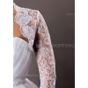 Spitzen Wrap bolero Jacke Zwei-Drittel Ärmeln Stickerei Spitze
