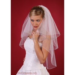 Brautschleier mit Perlen