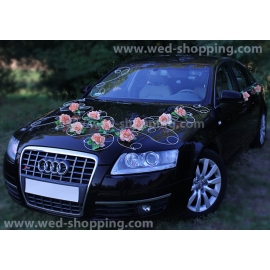 Hochzeitsauto Salmon Rosen