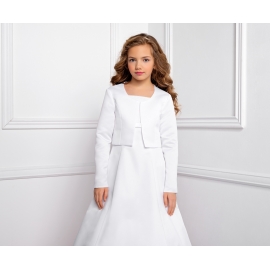 Bolero aus Satin mit Langarm