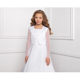 Bolero aus Satin zum Kommunionkleider