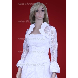 Braut Bolero Spitze Taft Krage