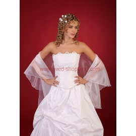 Brautschal aus glasig organza