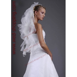 Moderne Schleier aus Organza mit Brokat