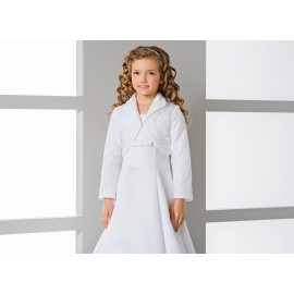 Eleganter gesteppter Bolero für Mädchen Kommunion